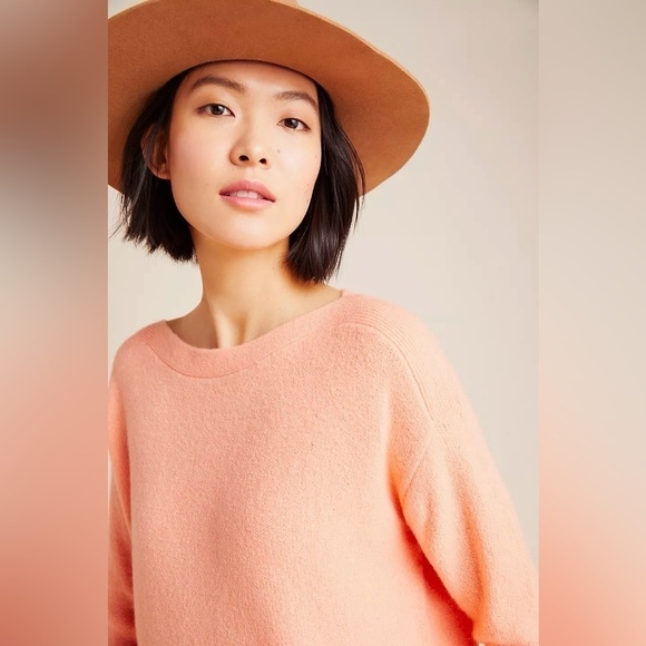 NWT Anthropologie Naomi Sweater in Peach, Size XS - Picture 4 of 11